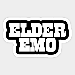 ELDER EMO | Emo, Goth, Alternative Music Gift Sticker